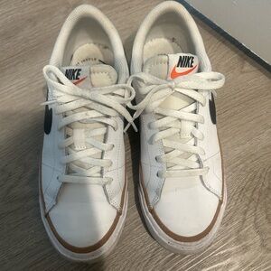 Nike White and Brown Sneakers